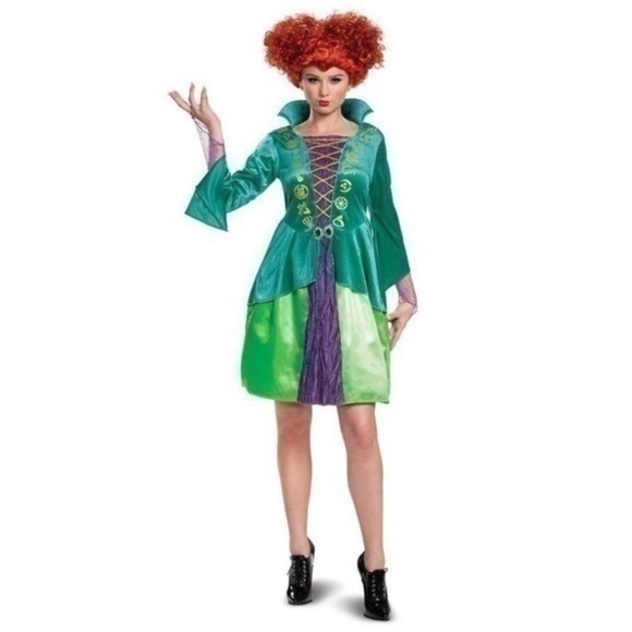 NWT. DISNEY Hocus Pocus Sanderson Sisters Winifred Costume - Picture 1 of 6